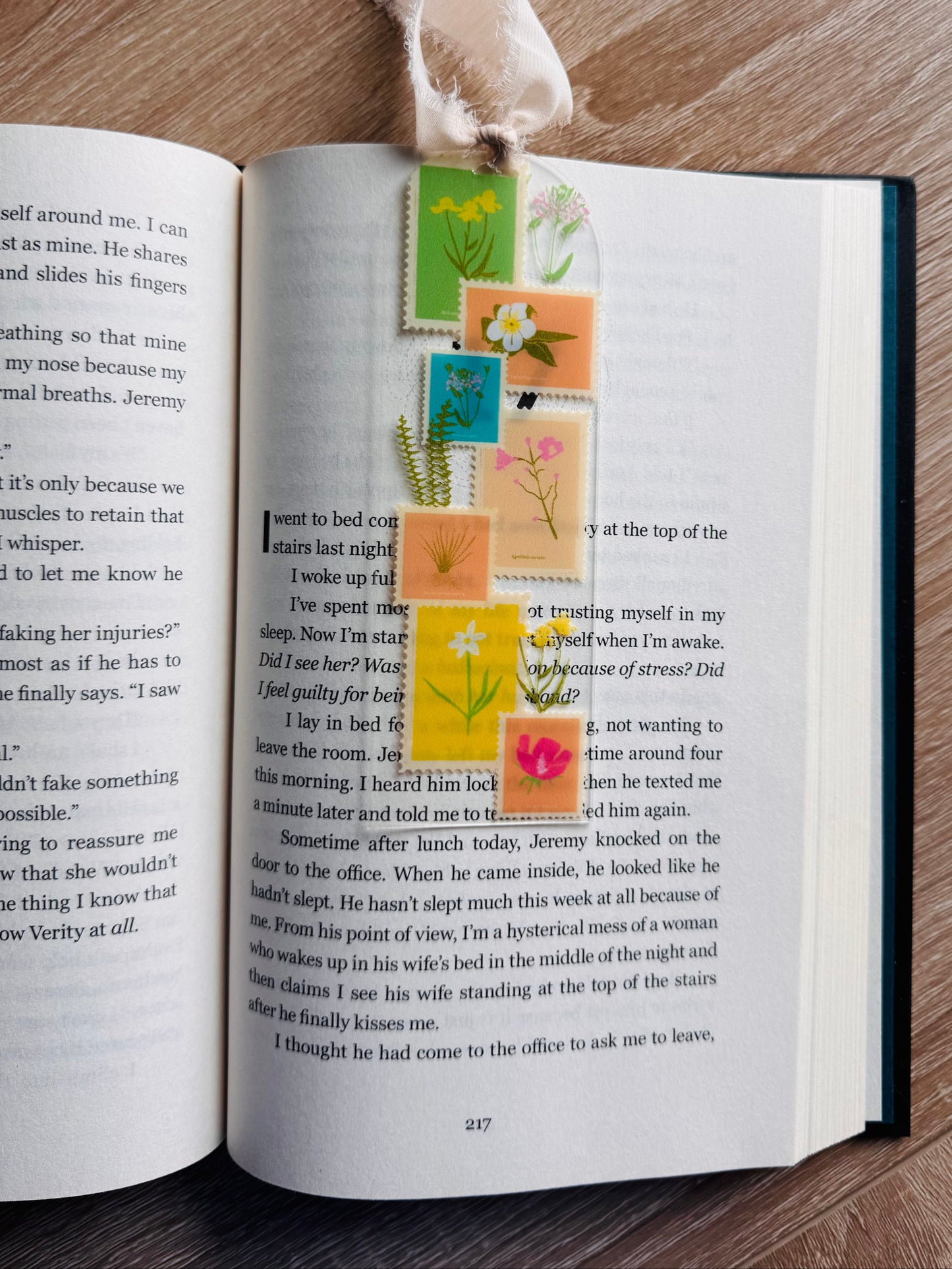 Floral Stamps Bookmark