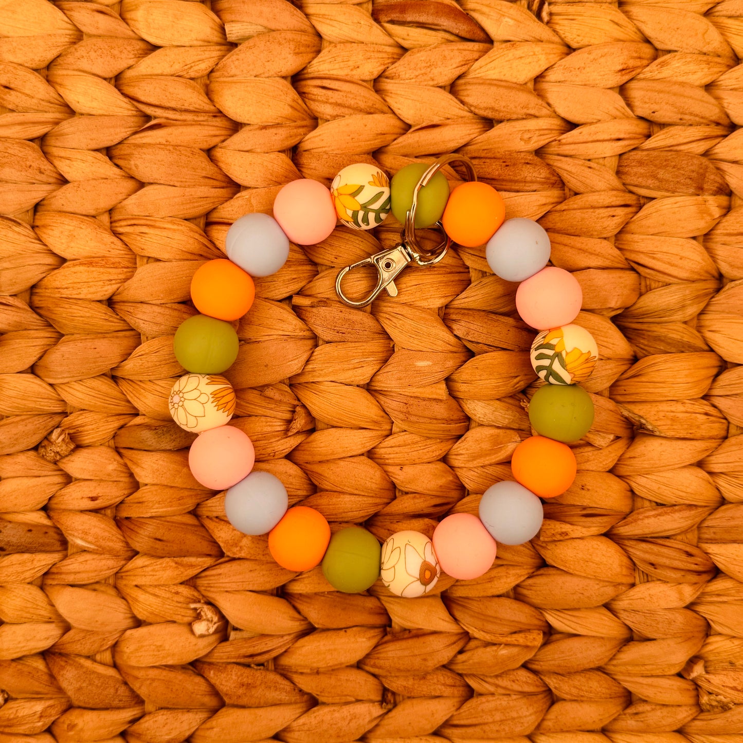 In the Meadows Beaded Wristlet