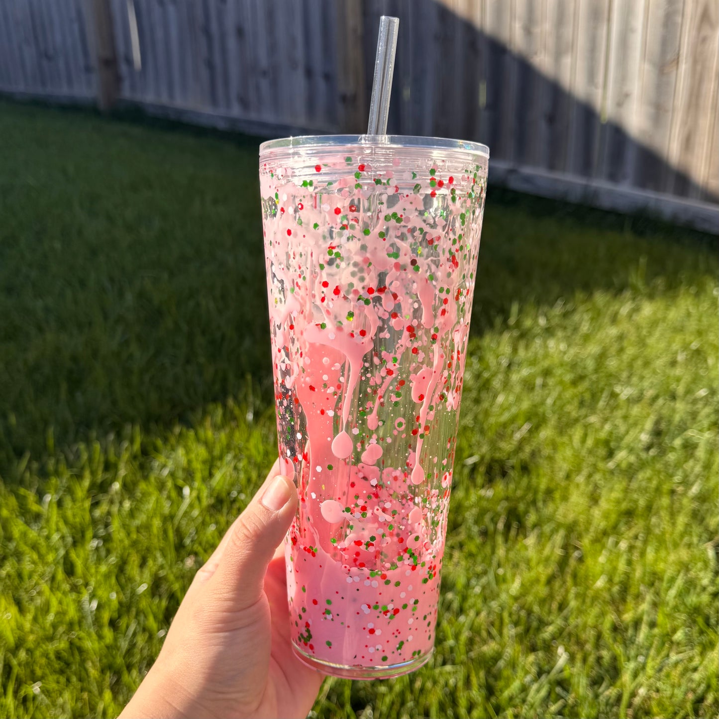 Lava Drip Snow Globe Tumblers