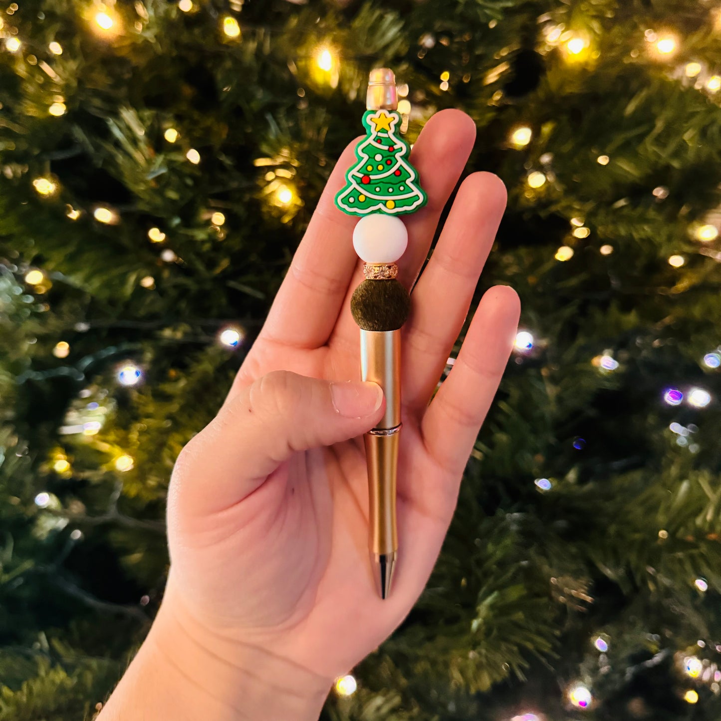 Nostalgic Christmas Beaded Pen