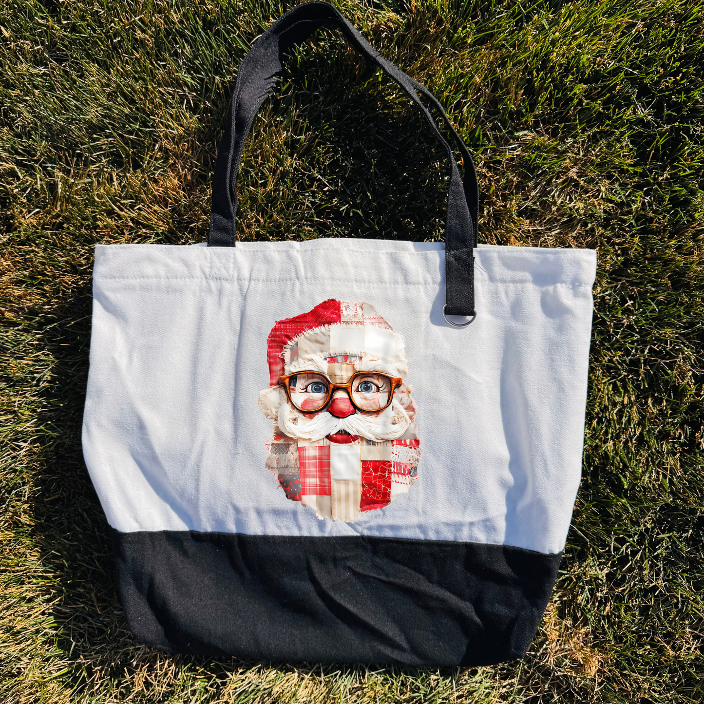 Santa Patch Tote Bag