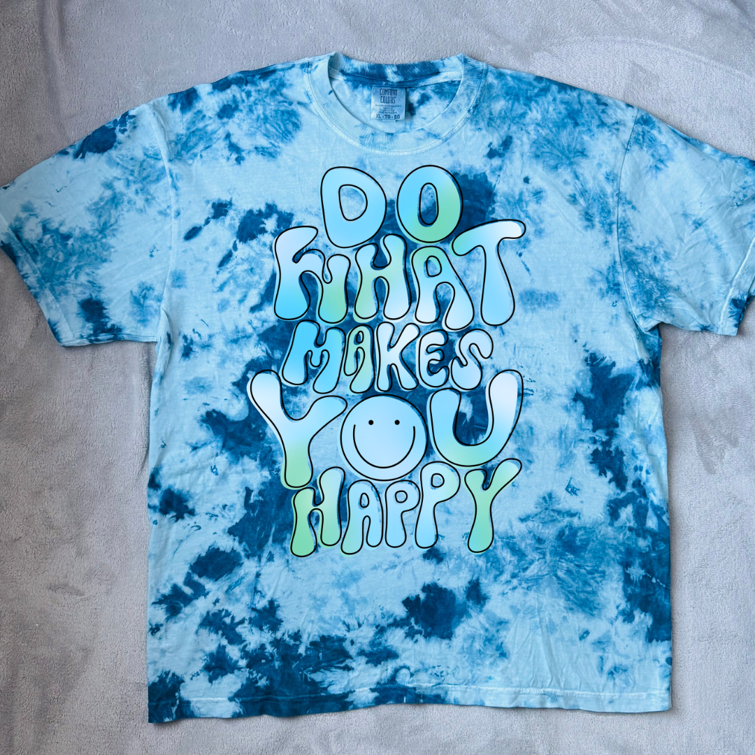 Blue Gradient Do What Makes You Happy T-shirt