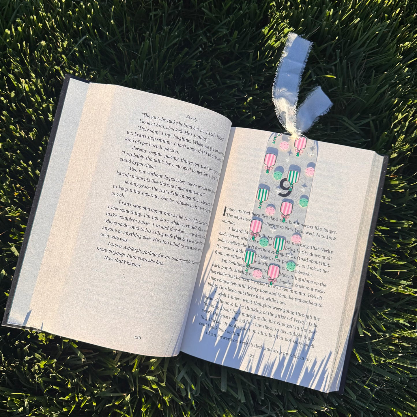Pickle Ball Girly Bookmark