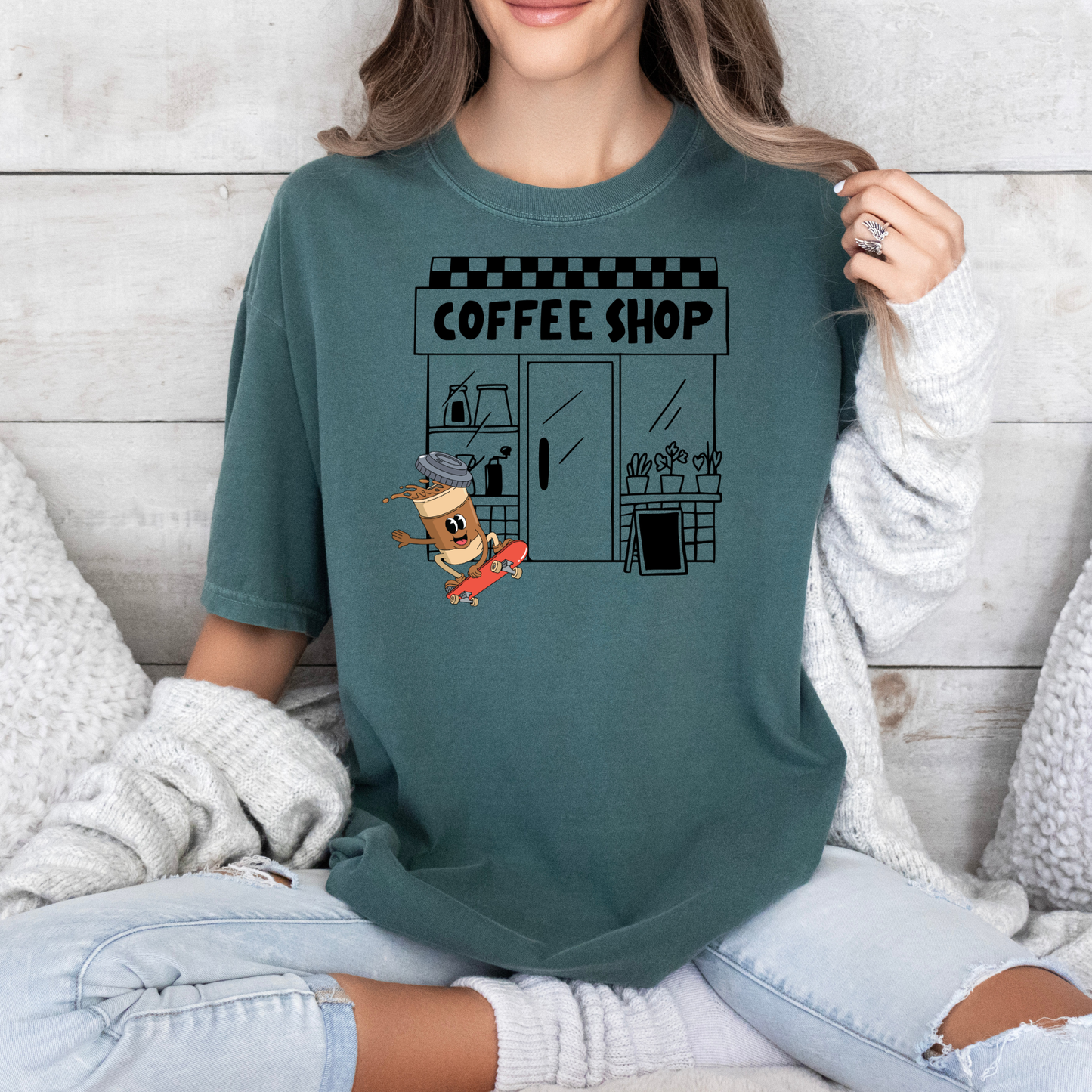 Andy Goes to the Coffee Shop Tee