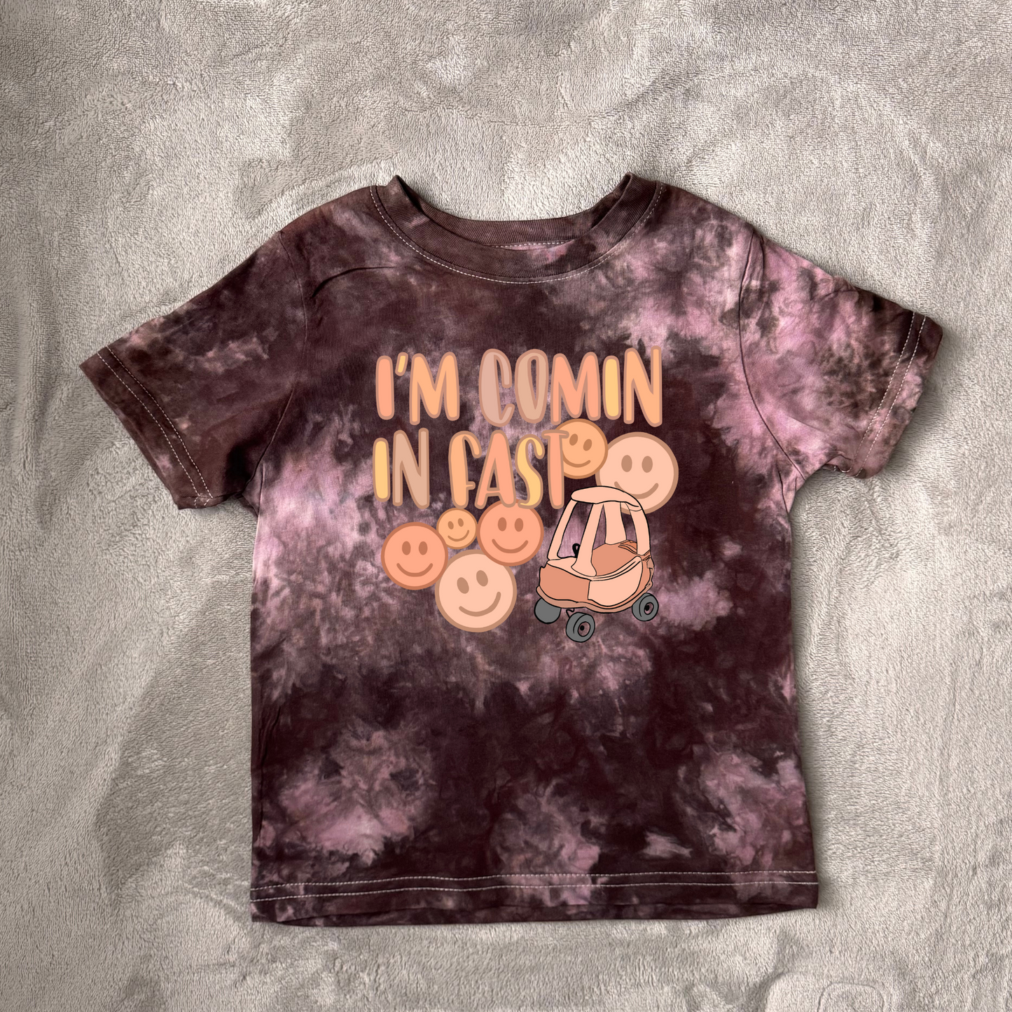 I'm Comin in Fast tye-dye T-shirt