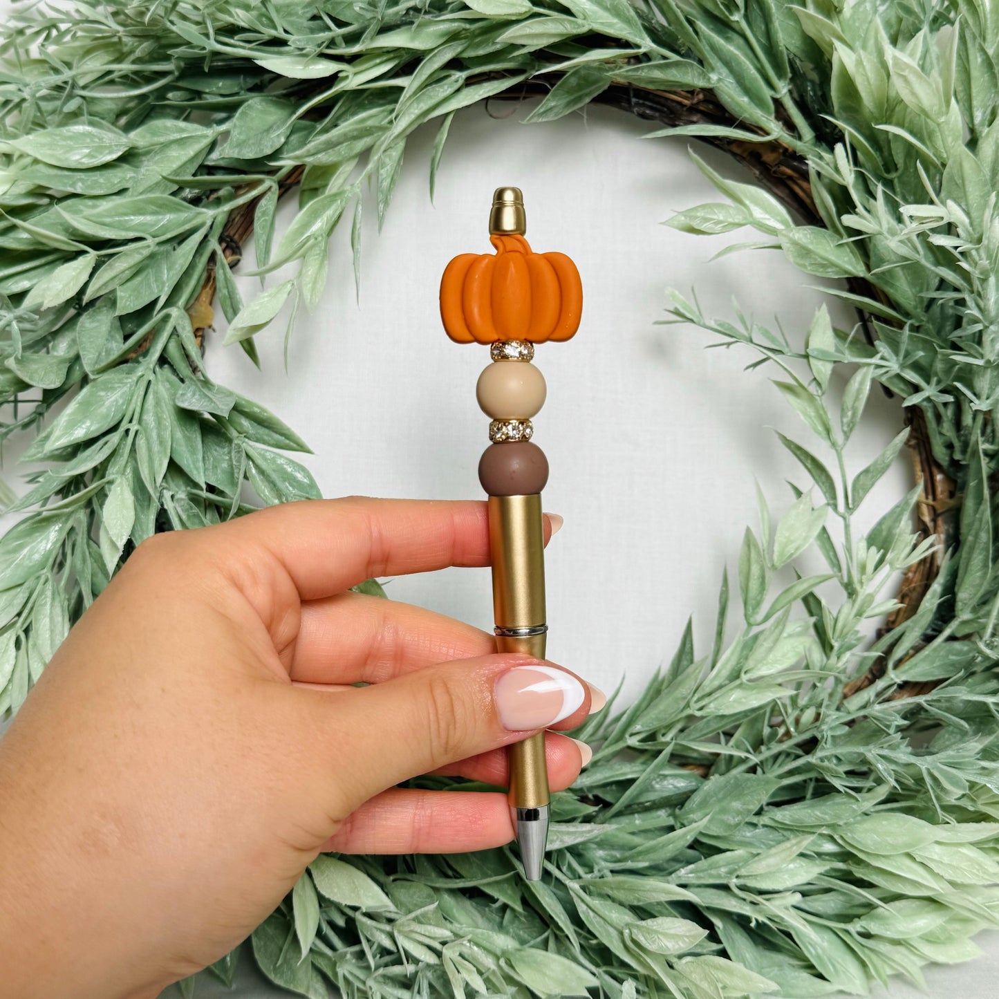 Pumpkin Spice Beaded Pen