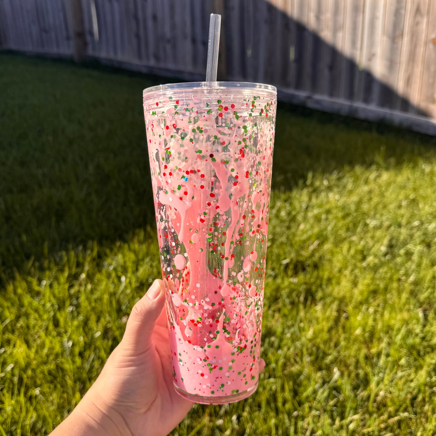 Lava Drip Snow Globe Tumblers