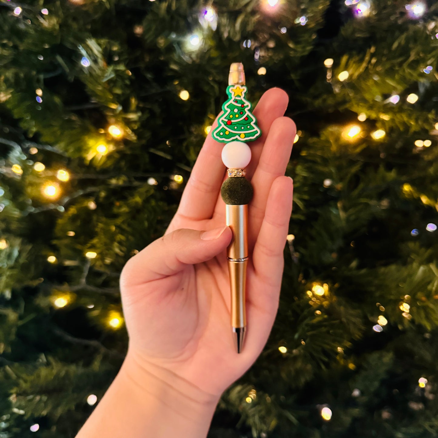 Nostalgic Christmas Beaded Pen
