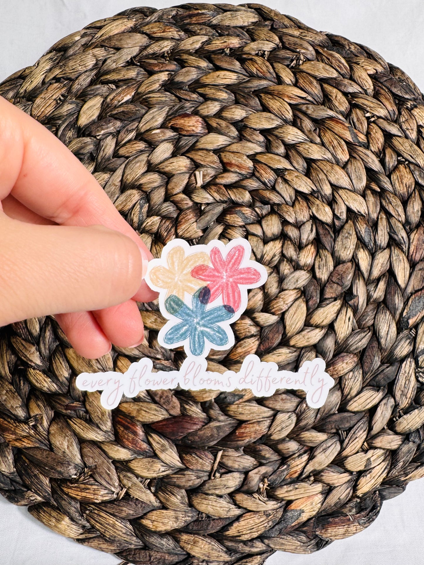 Flowers Bloom Differently Sticker