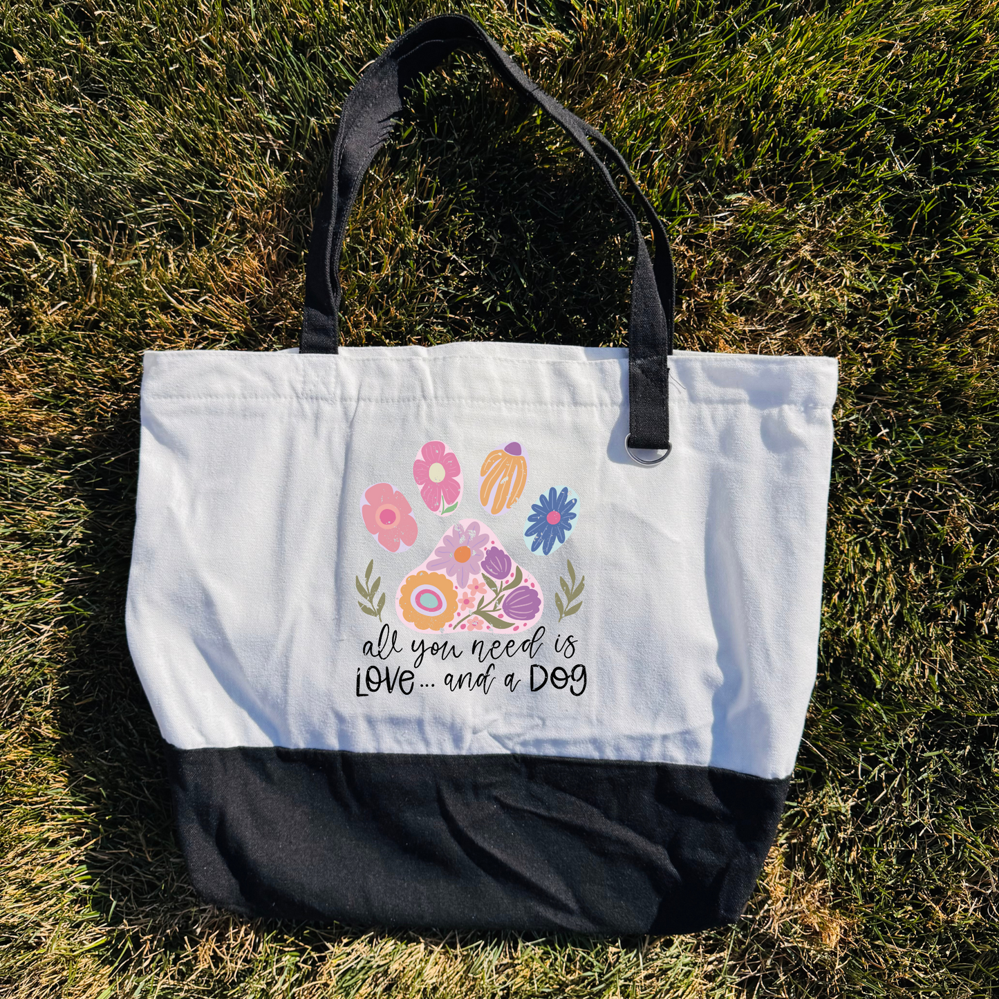 All You Need is Love & a Dog Tote Bag