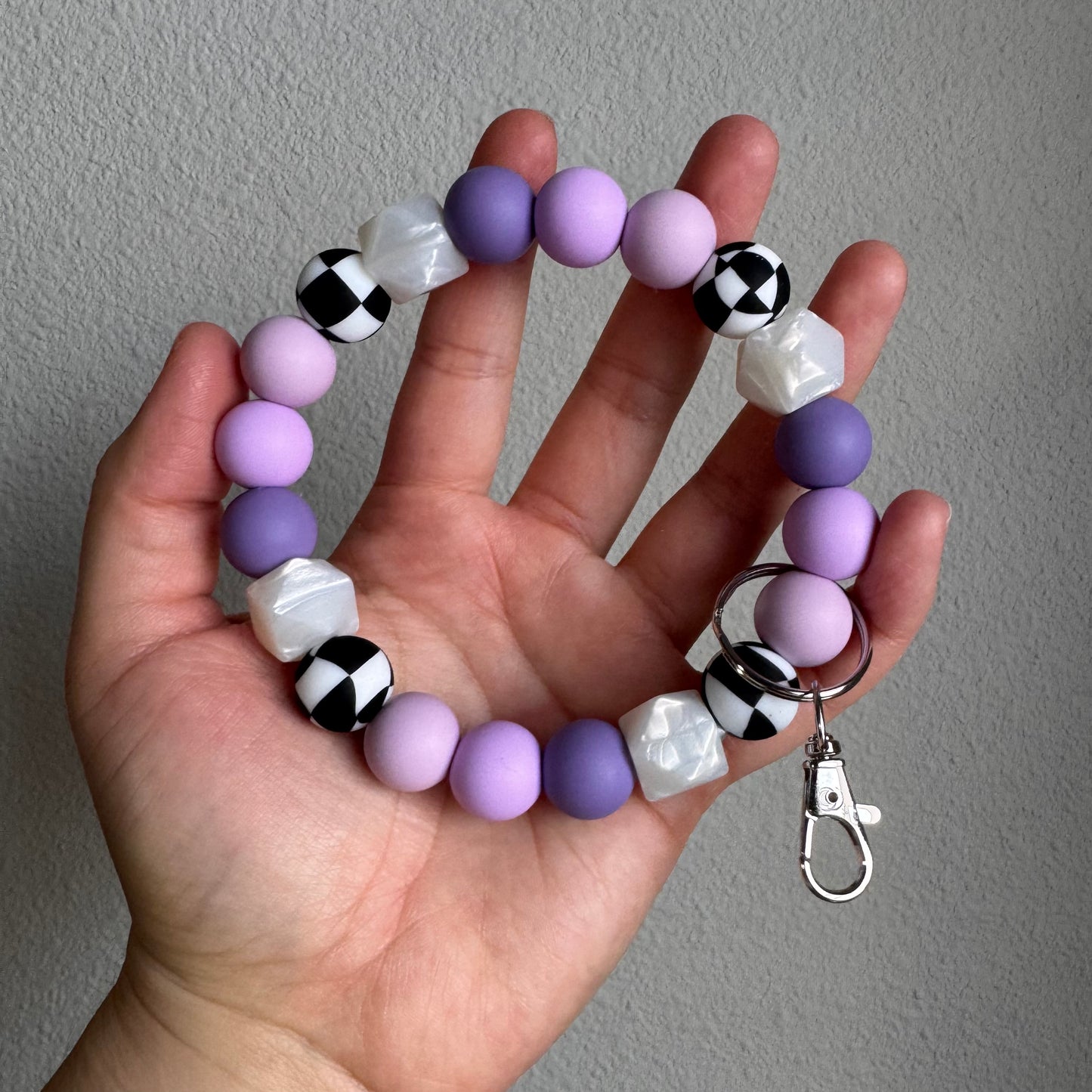 Crystal Ball Beaded Wristlet