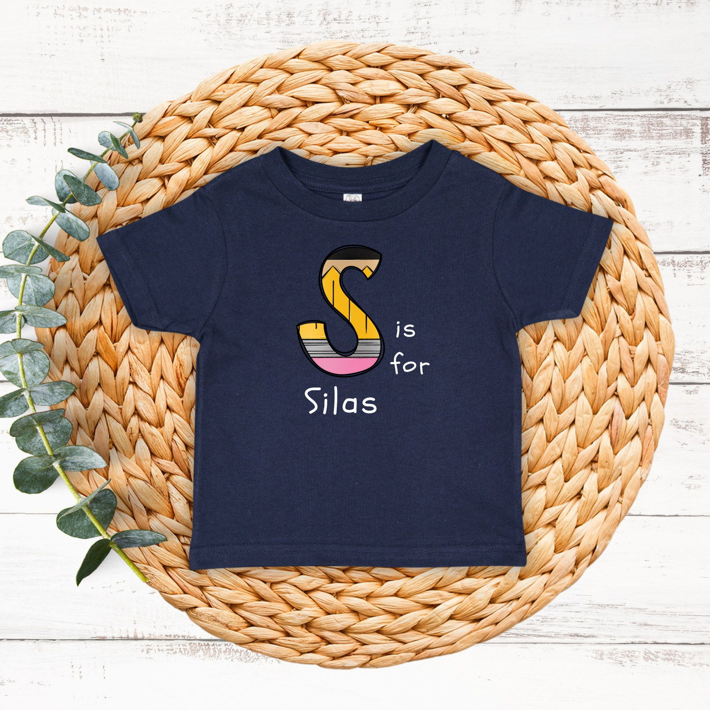 Pencil Doodle Name Tee