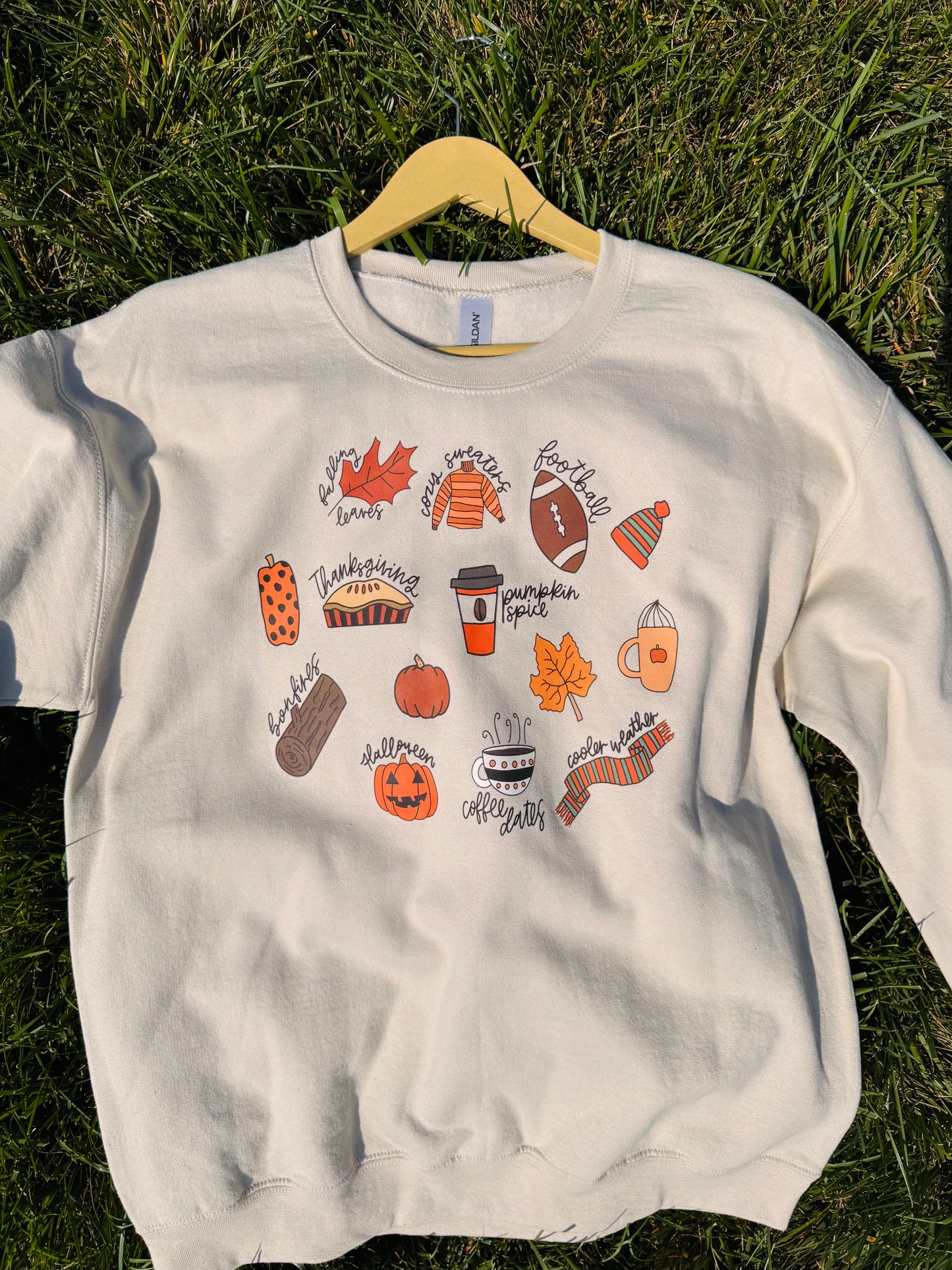 Fall Favorites Doodles Sweatshirt