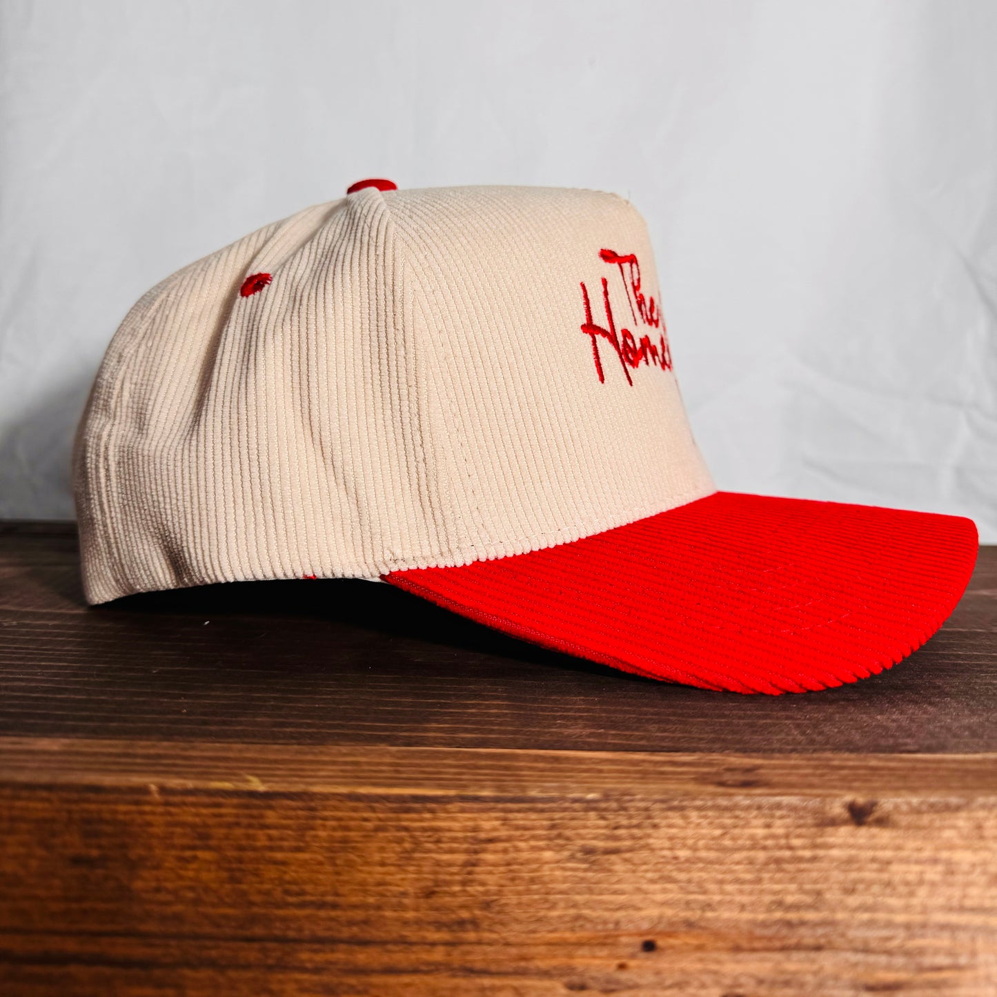 Homebody Club Embroidered Corduroy Trucker Hat