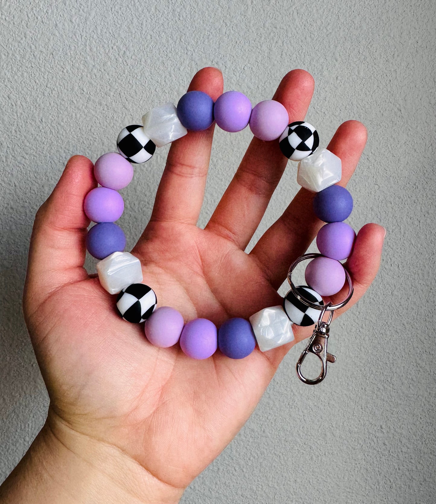 Crystal Ball Beaded Wristlet