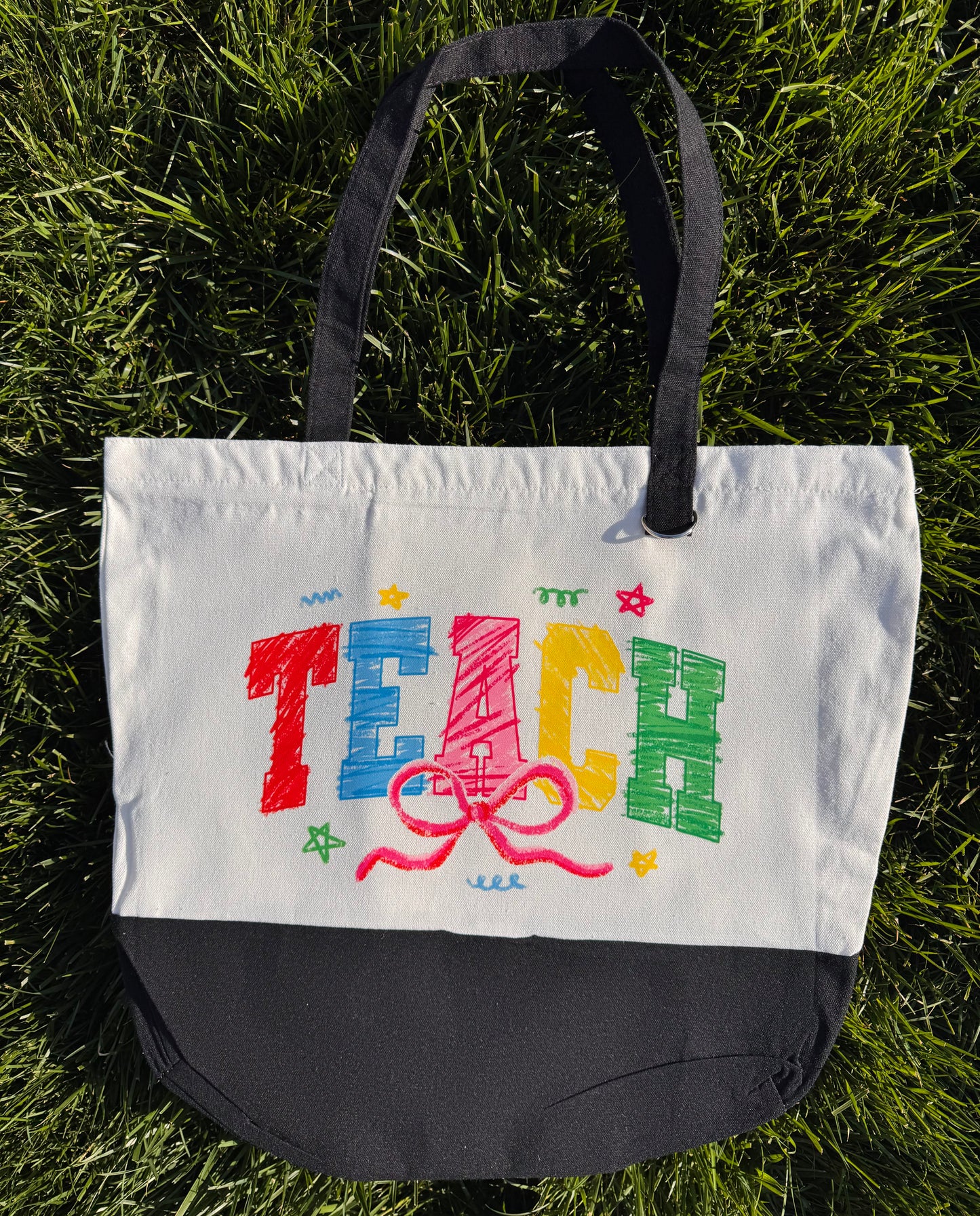 TEACH Doodles Tote Bag