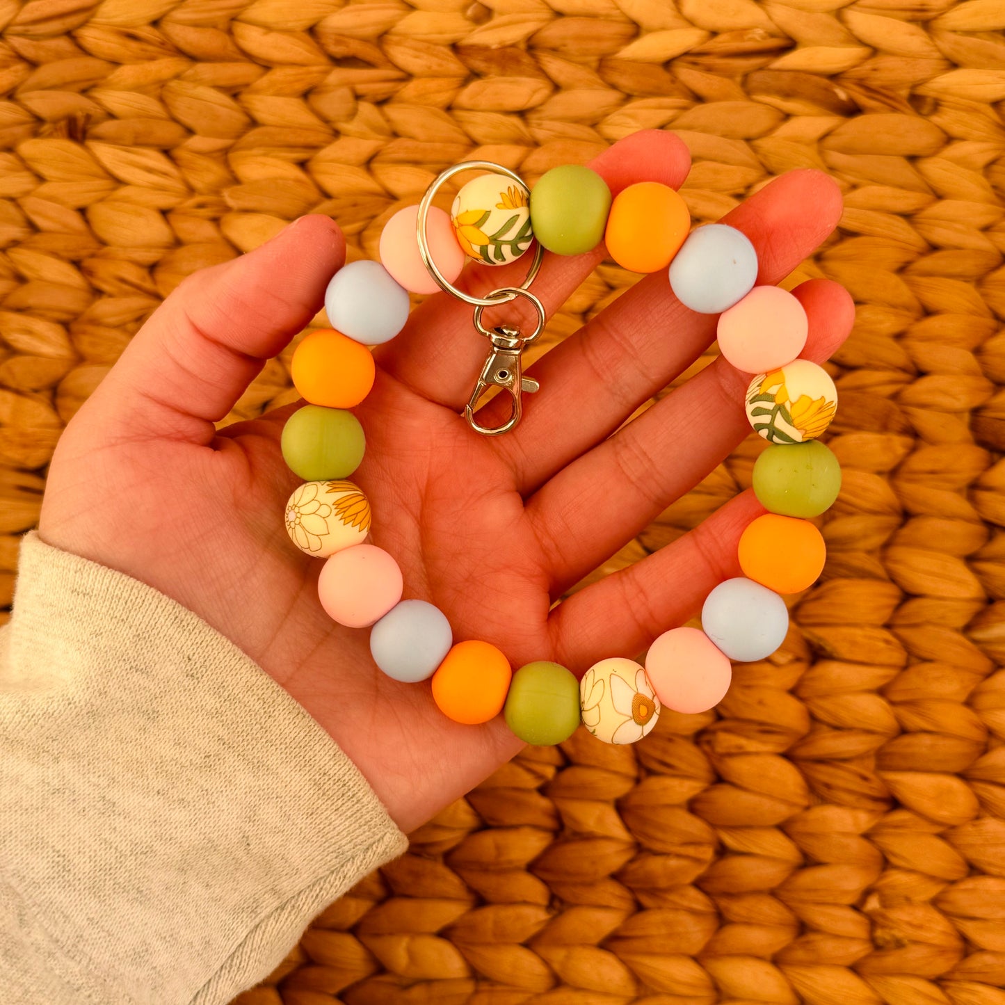 In the Meadows Beaded Wristlet