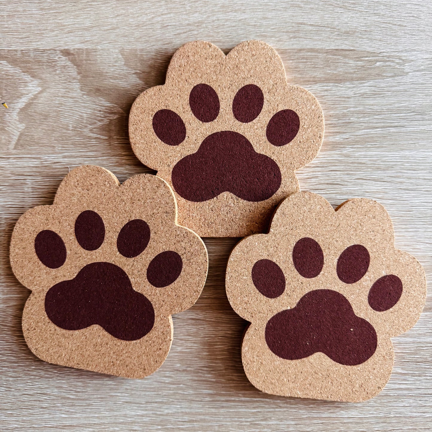 Dog Paw Cork Coaster