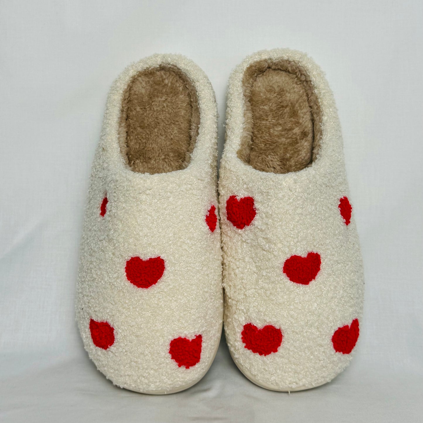 Mini Red Hearts Slippers