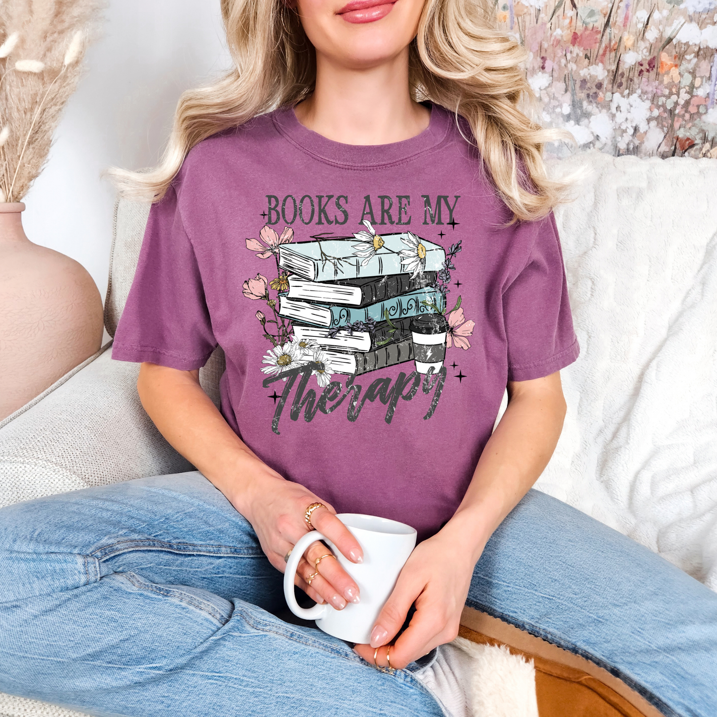 Books are my Therapy T-shirt