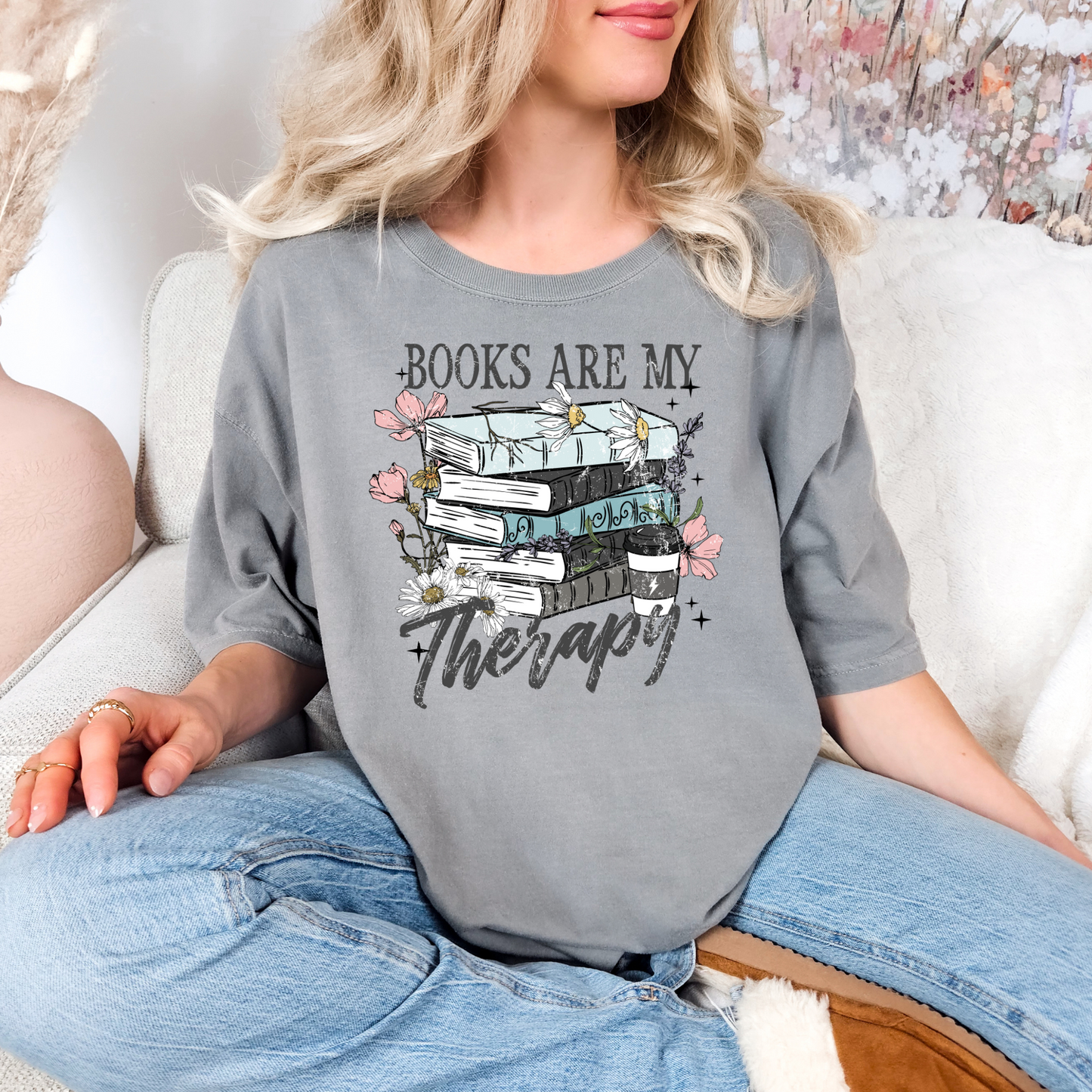 Books are my Therapy T-shirt