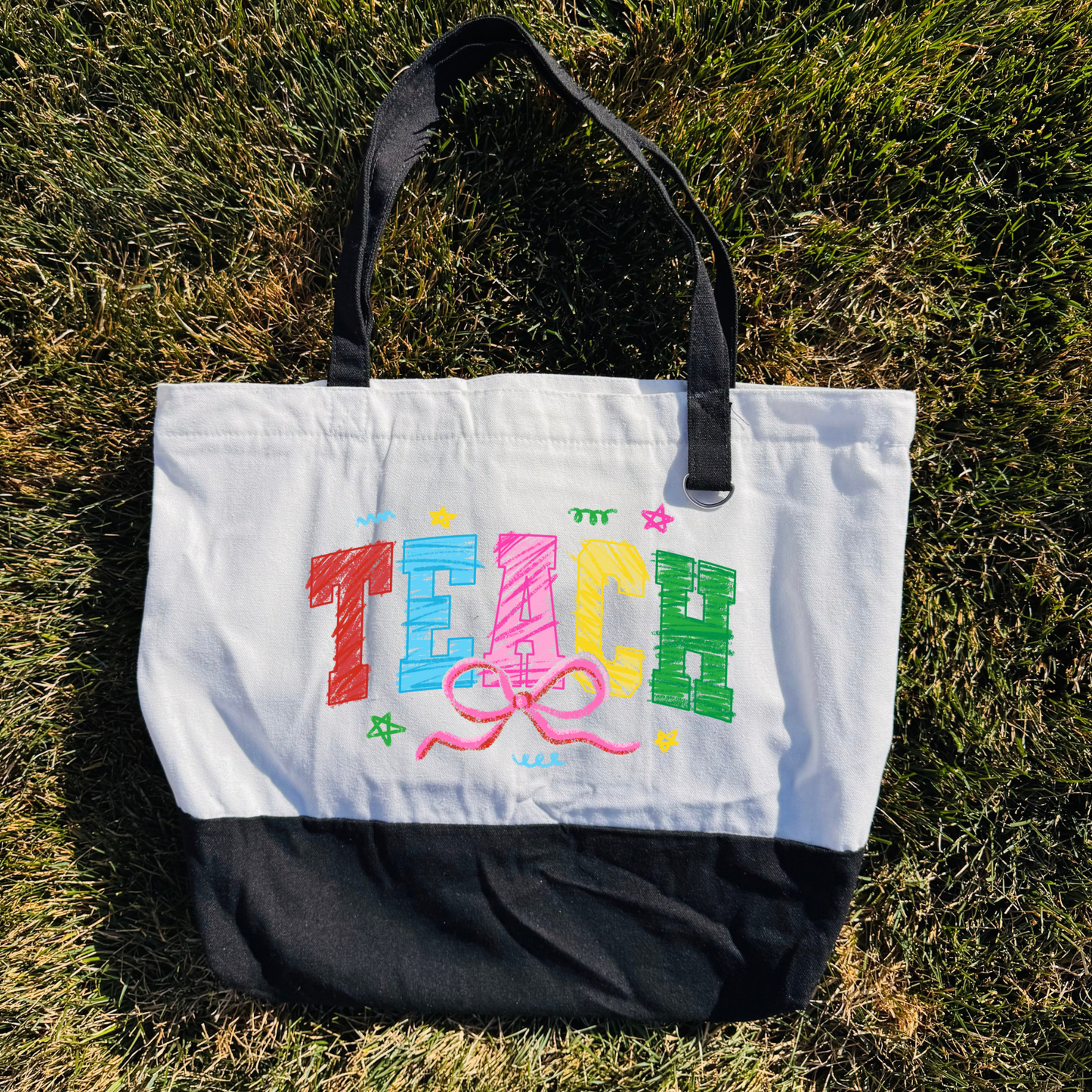 TEACH Doodles Tote Bag