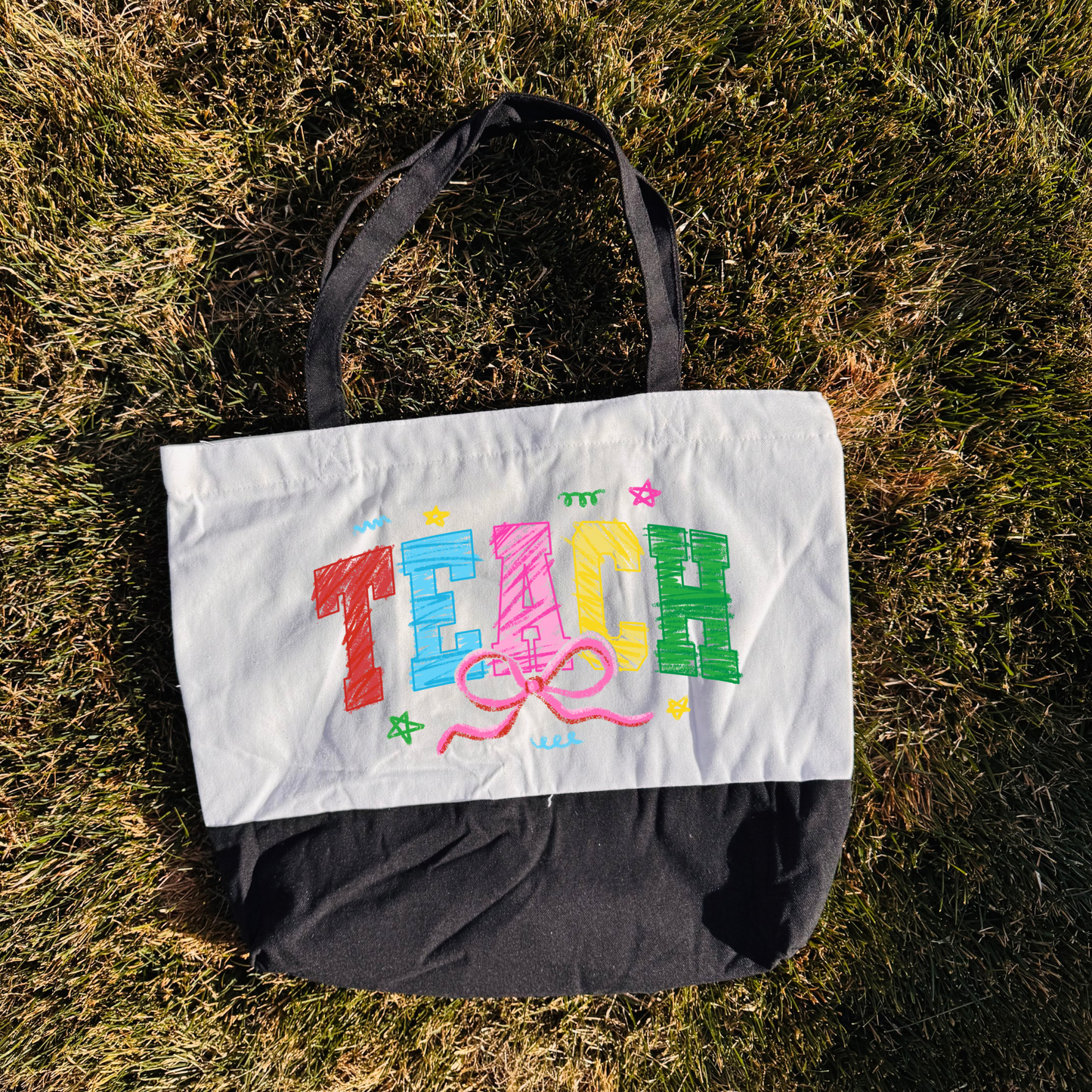 TEACH Doodles Tote Bag