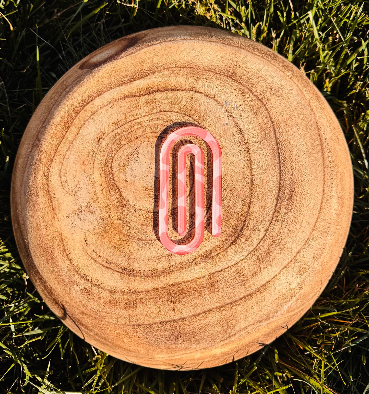 Pink Cow Print Paper Clip