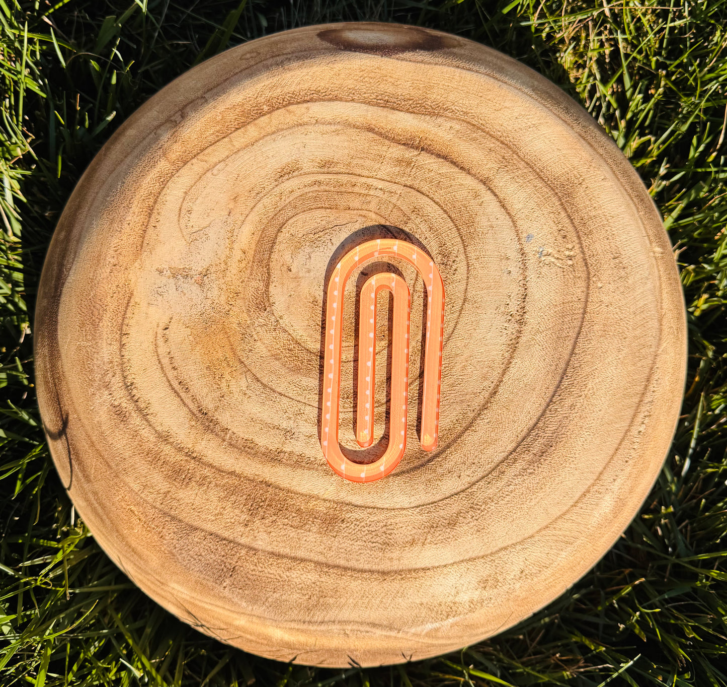Light Orange Bohemian Paper Clip