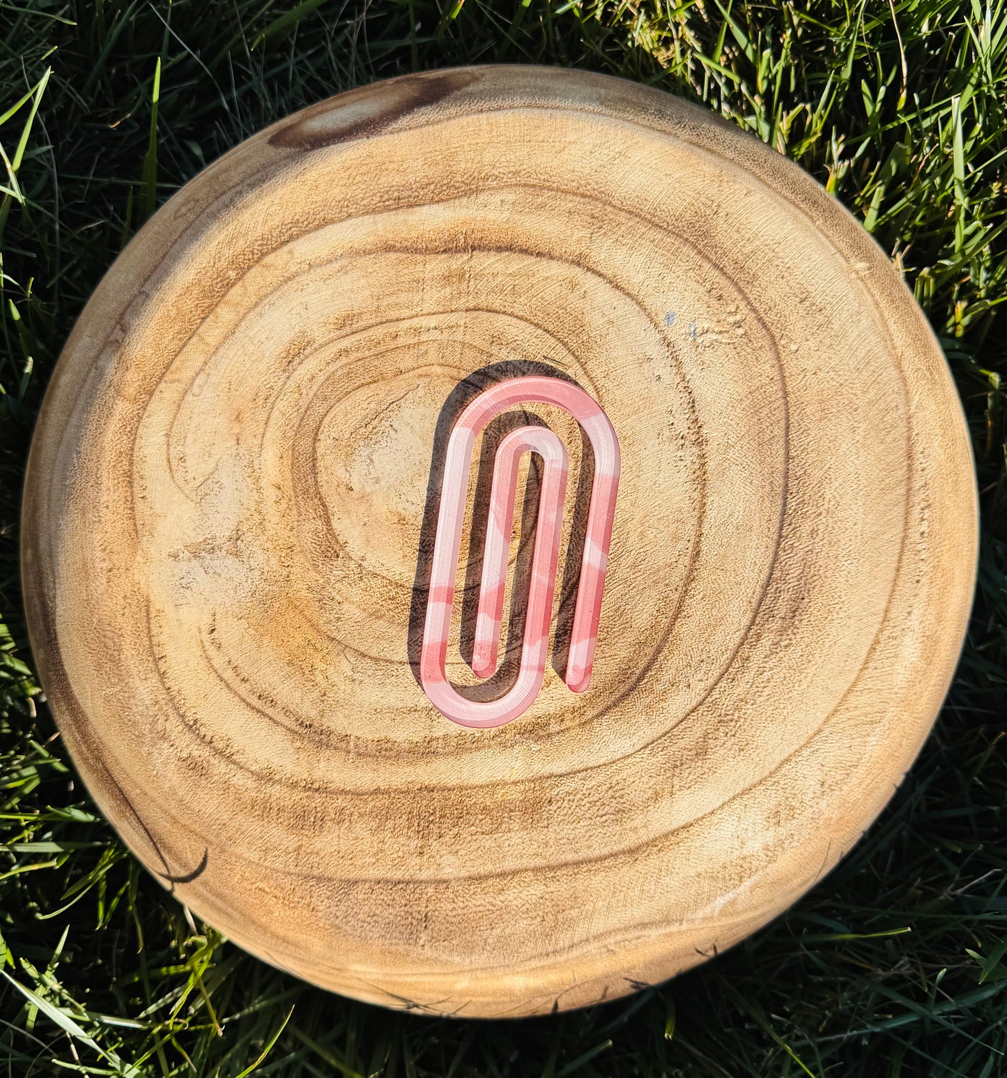 Muted Marble Pink Paper Clip