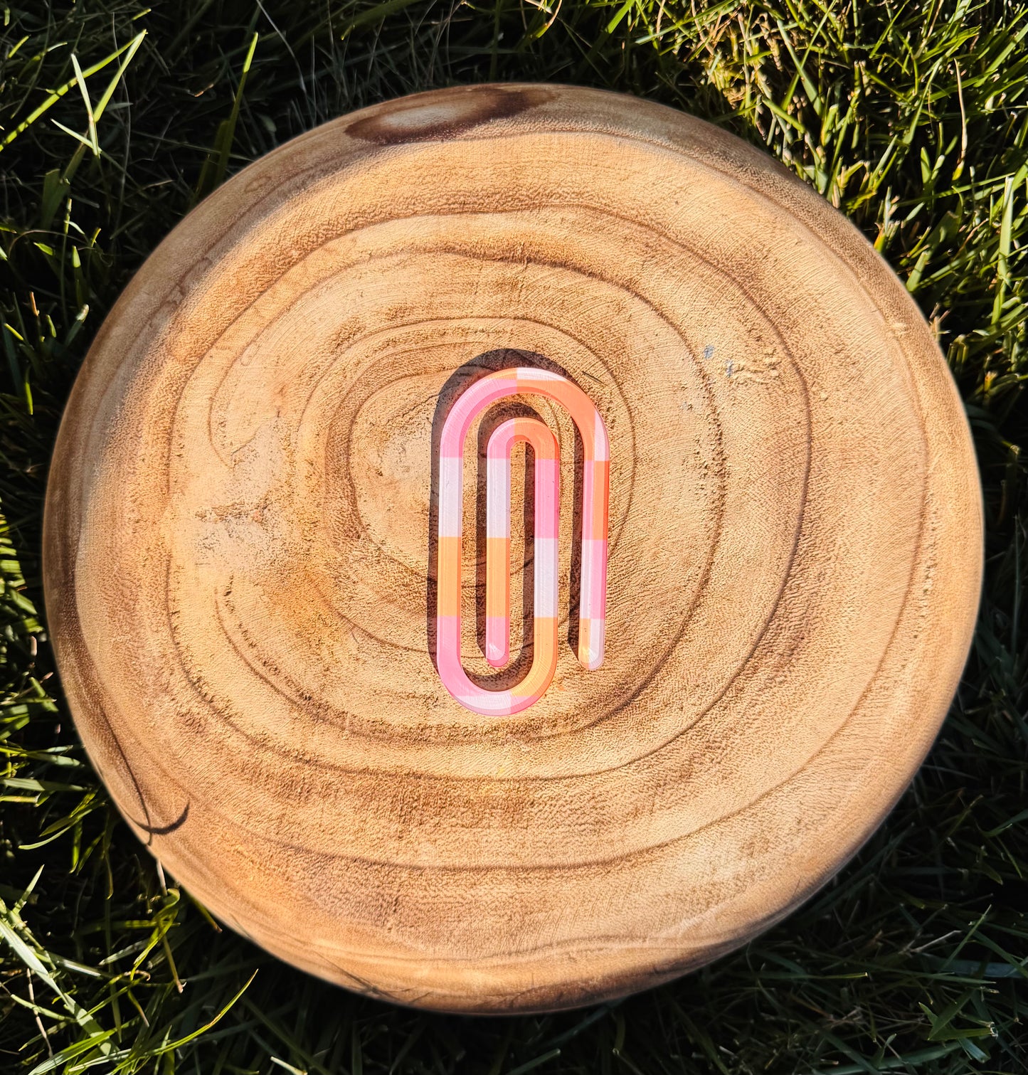 Retro Chunky Checkered Paper Clip