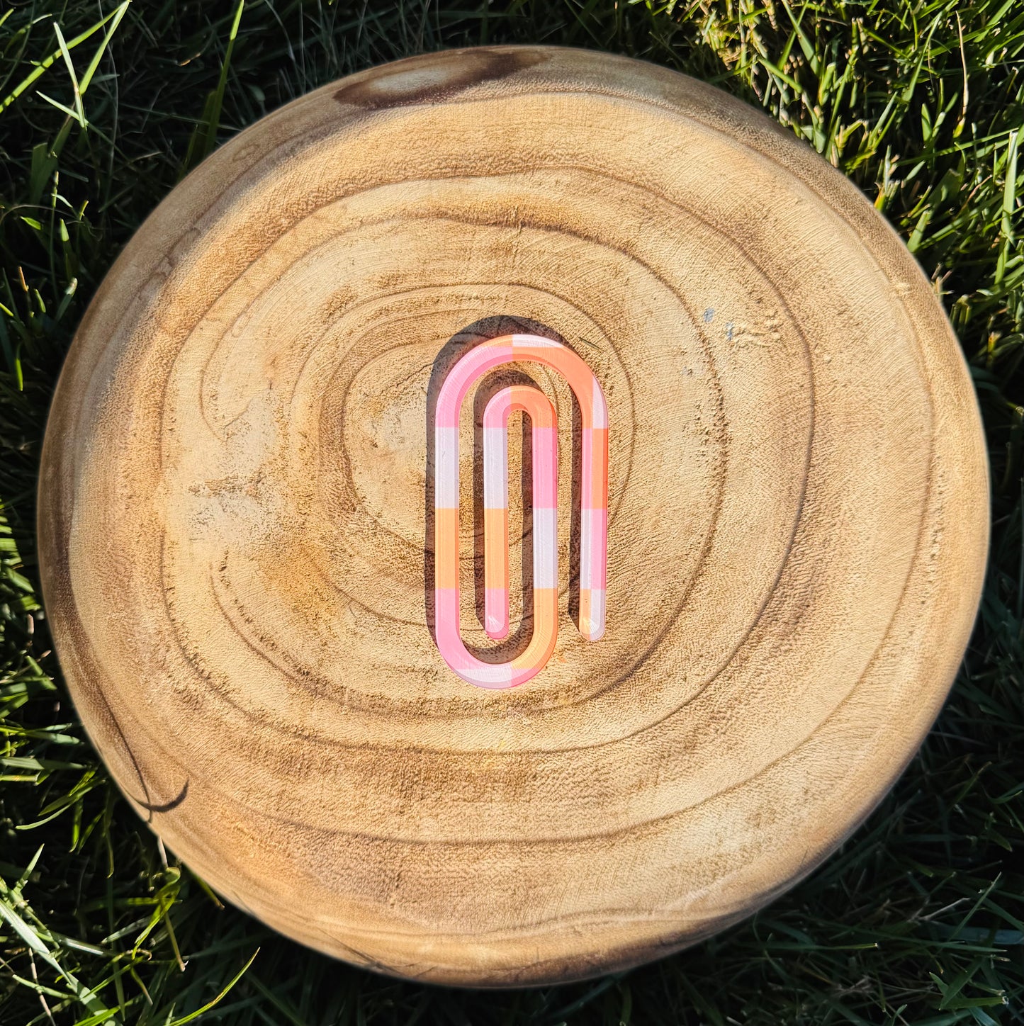 Retro Chunky Checkered Paper Clip