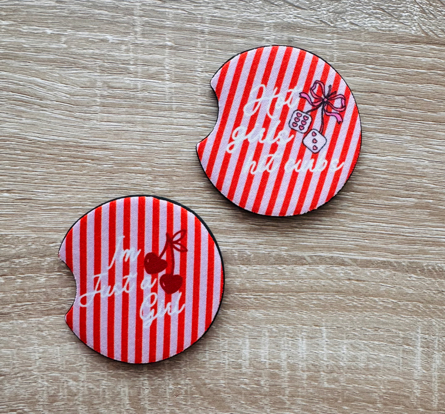 I'm Just a Girl Car Coaster