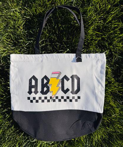 Cheetah Print ABCD Tote Bag