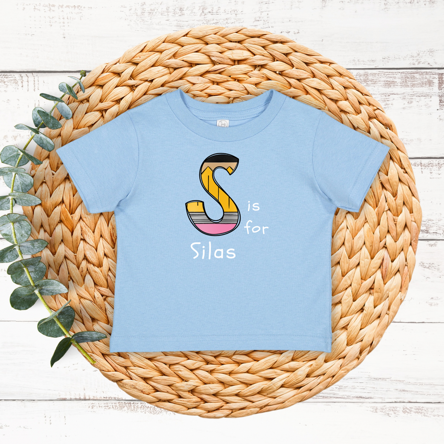 Pencil Doodle Name Tee