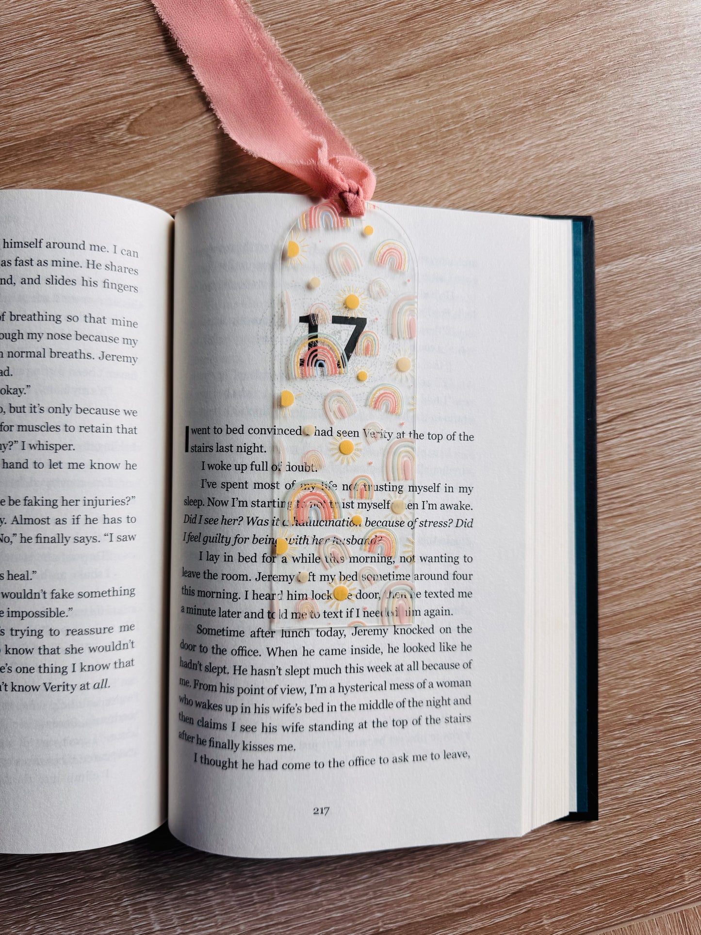 Muted Rainbows & Sunshine Bookmark