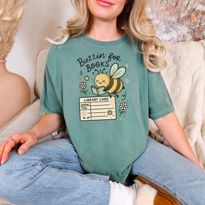 Buzzzin for Books Tee
