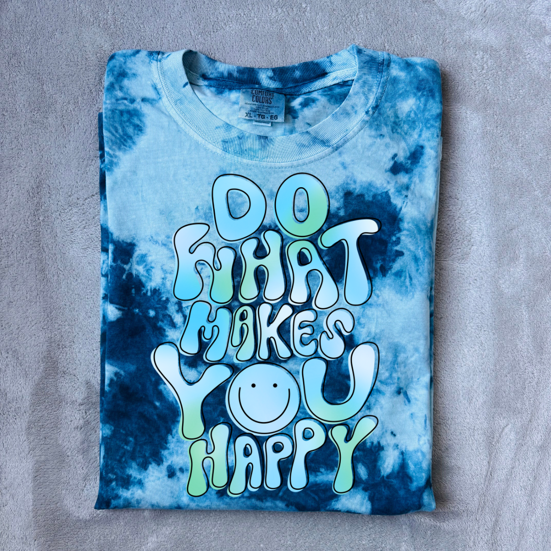 Blue Gradient Do What Makes You Happy T-shirt