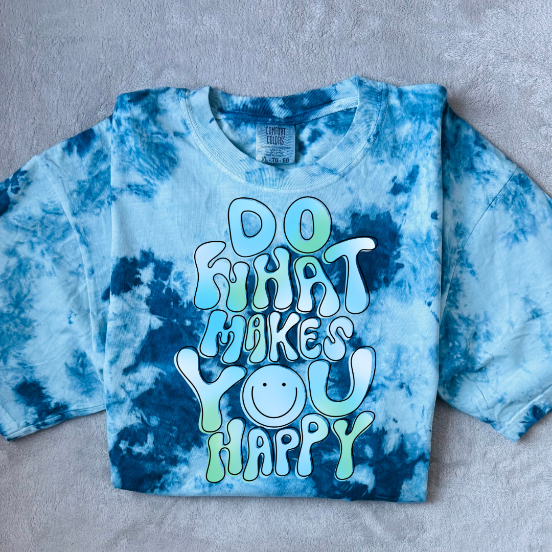 Blue Gradient Do What Makes You Happy T-shirt