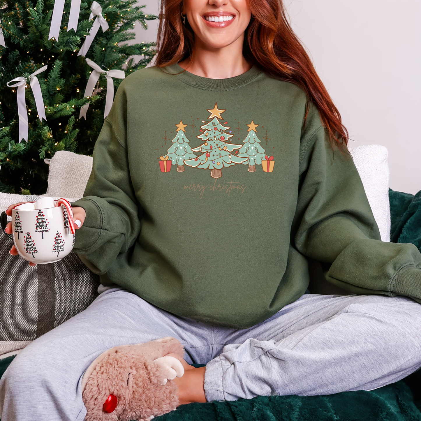 A Vintage Merry Christmas Sweatshirt