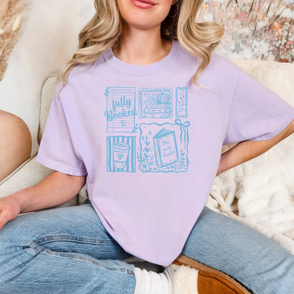 Light Blue Fully Booked Tee