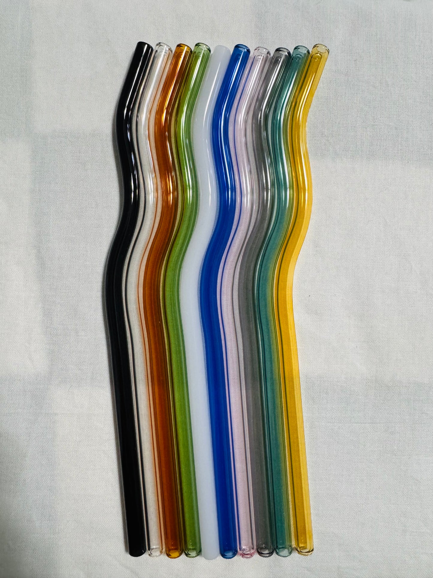 Wavy Glass Straws