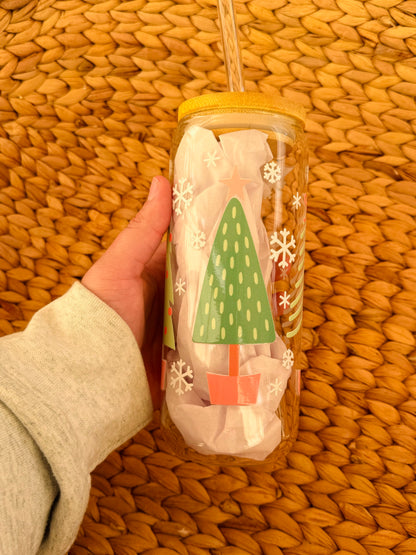 Pink Christmas 20oz tumbler