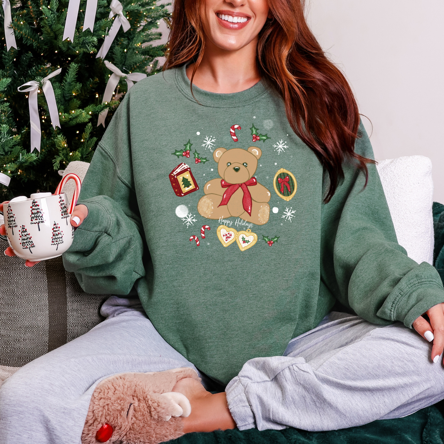 Vintage Christmas Teddy Sweatshirt