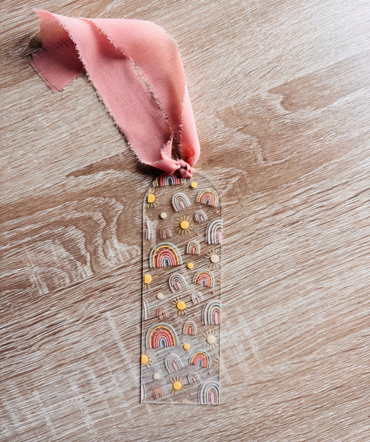Muted Rainbows & Sunshine Bookmark
