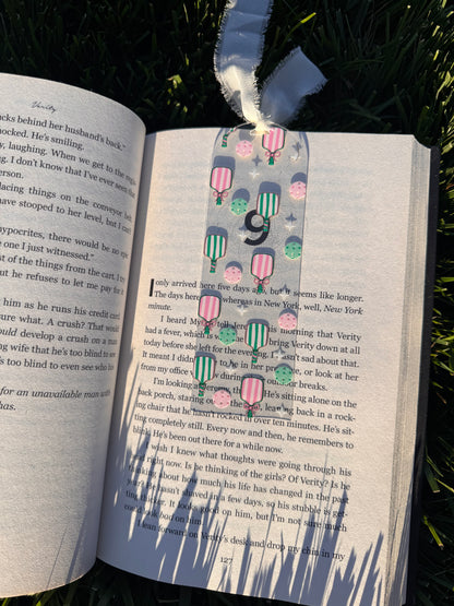 Pickle Ball Girly Bookmark