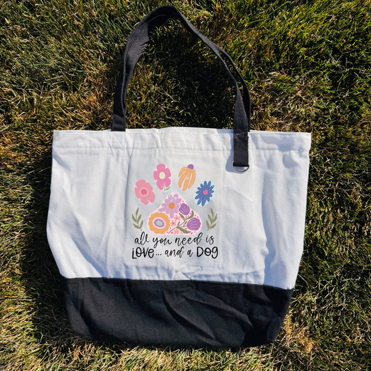 All You Need is Love & a Dog Tote Bag