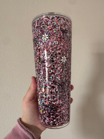 Dainty Bows & Daisies 24oz Tumbler
