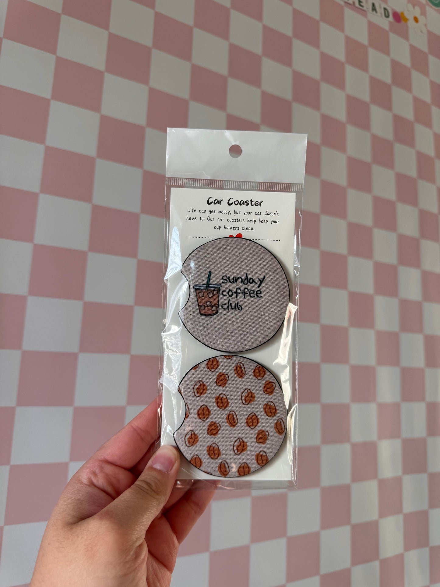 Sunday Coffee Club Car Coaster