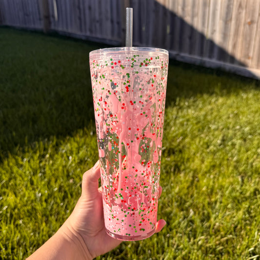 Lava Drip Snow Globe Tumblers
